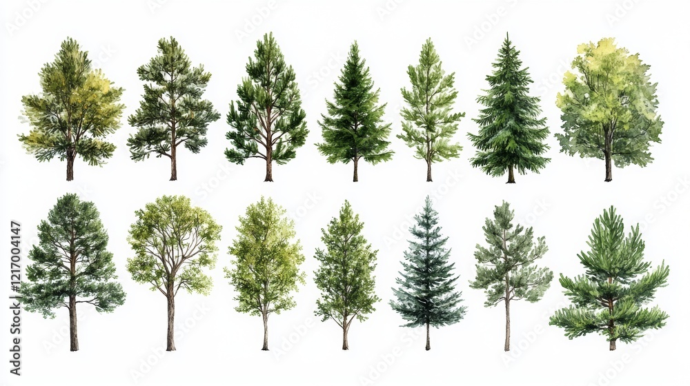 Fototapeta premium Woody plant Conifers Evergreen Tropical and subtropical coniferous forests Pine family Larch Temperate broadleaf and mixed forest Cupressaceae Loblolly pine Pine