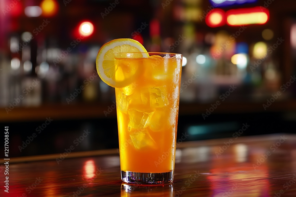 A Refreshing Orange Cocktail with Lemon A Refreshing Orange Cocktail with Lemon