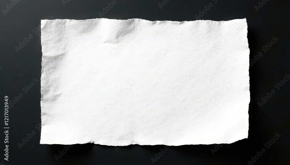 Obraz premium Intricate handmade white paper texture against stark black backdrop, smooth, craft paper