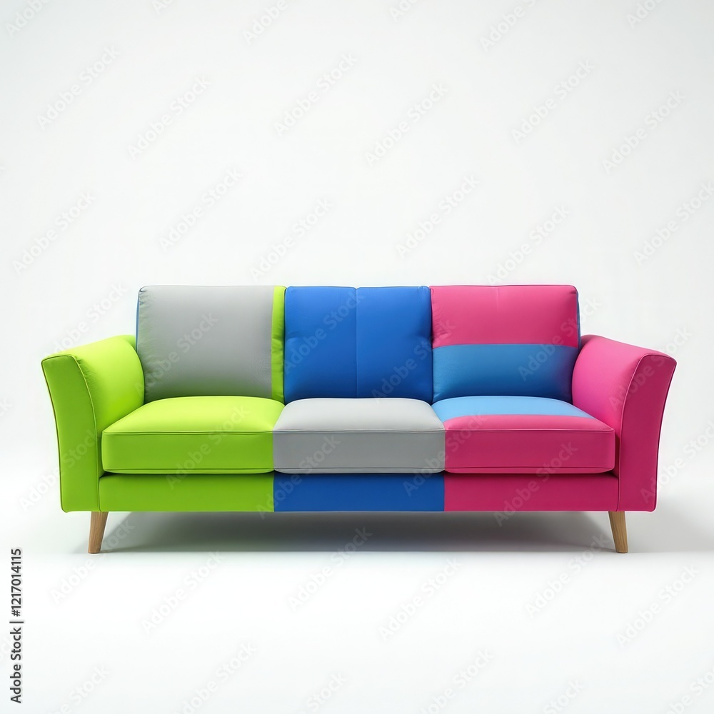 Fototapeta premium sofa isolated on white