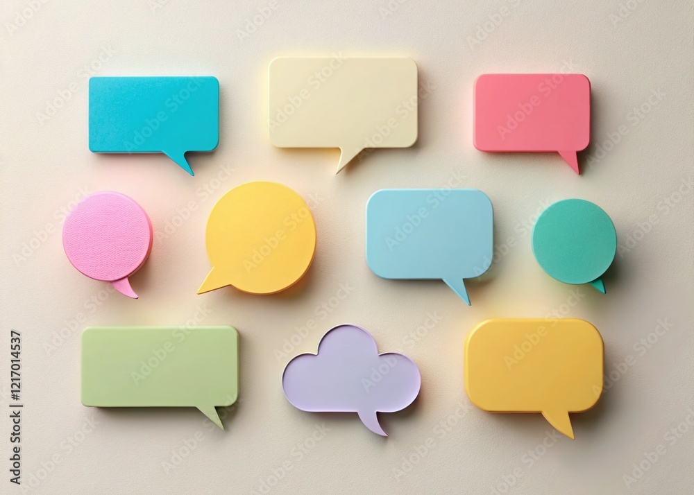 Minimalist Speech Bubble, Sign, Sticker, Banner Set: Modern Design Elements Minimalist Speech Bubble, Sign, Sticker, Banner Set: Modern Design Elements