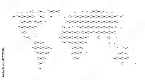 World map withdot. Transparent background	