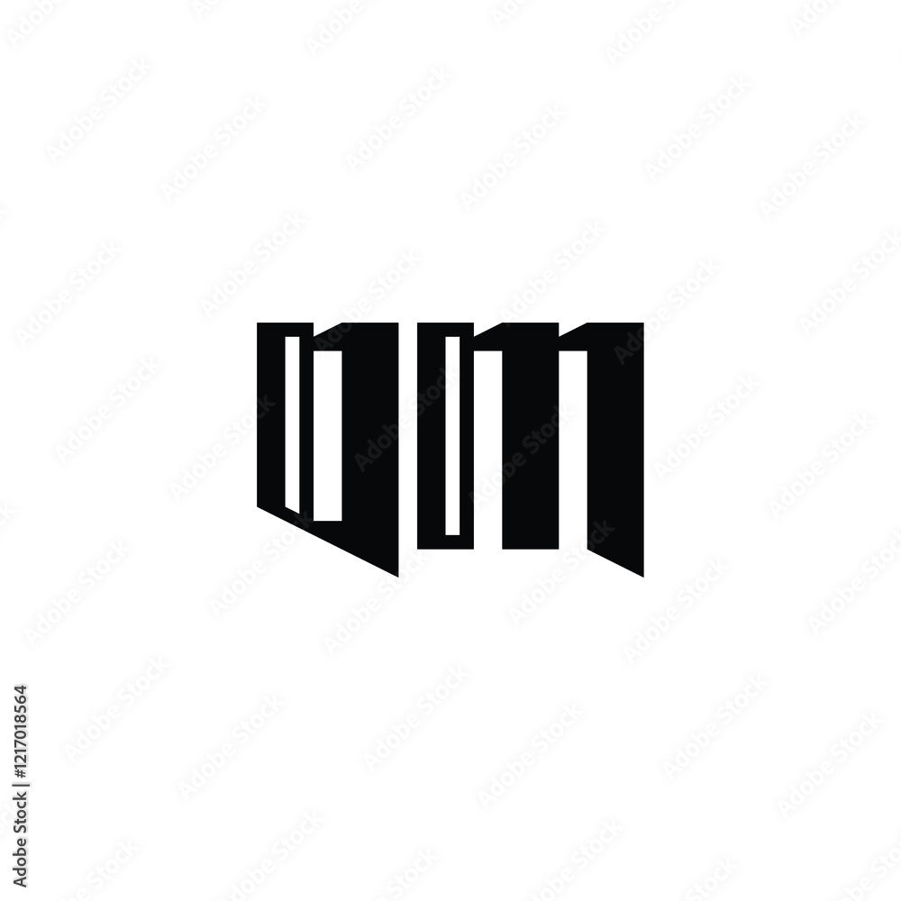 OM monogram logo design letter text name symbol monochrome logotype alphabet character simple logo OM monogram logo design letter text name symbol monochrome logotype alphabet character simple logo