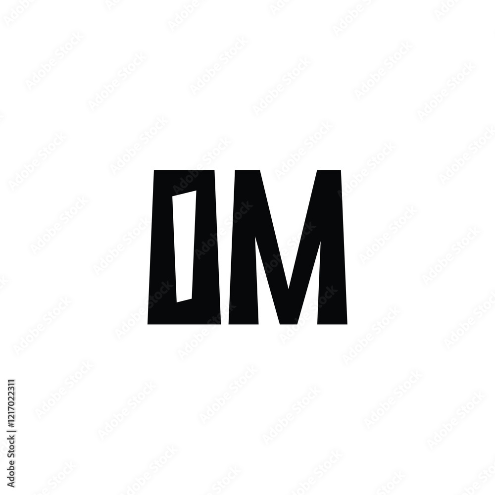 OM monogram logo design letter text name symbol monochrome logotype alphabet character simple logo OM monogram logo design letter text name symbol monochrome logotype alphabet character simple logo