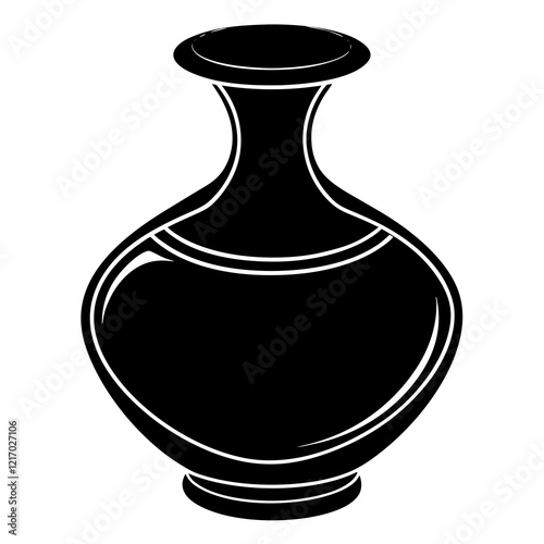 single pottery silhouett