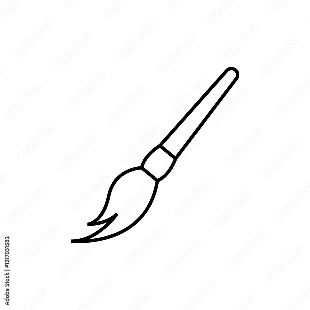 Obraz premium paint brush line icon
