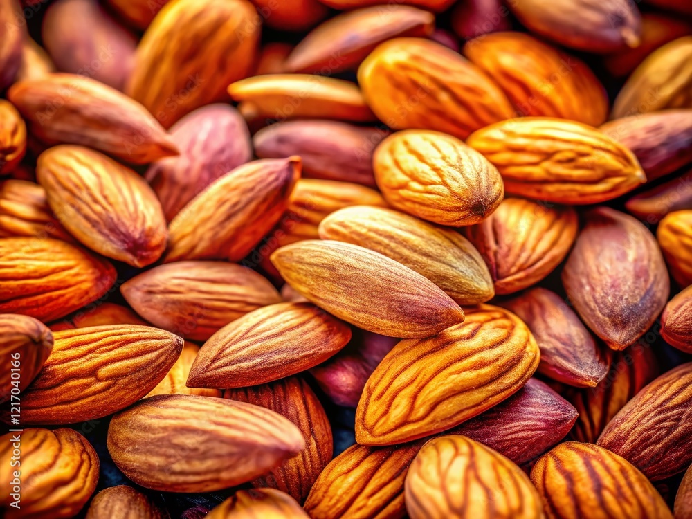 Fototapeta premium Panoramic Almond Background: Delicious Nutshell Texture for Food Photography