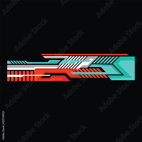 car livery background car body decal design vector
