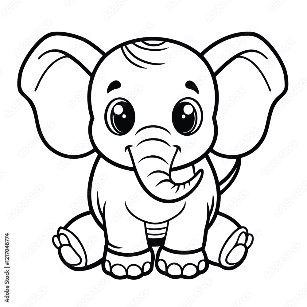 Cute elephant vector art and illustration Cute elephant vector art and illustration