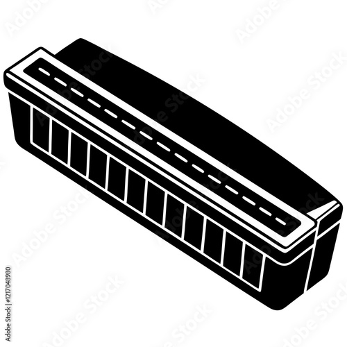 accordion isolated on white