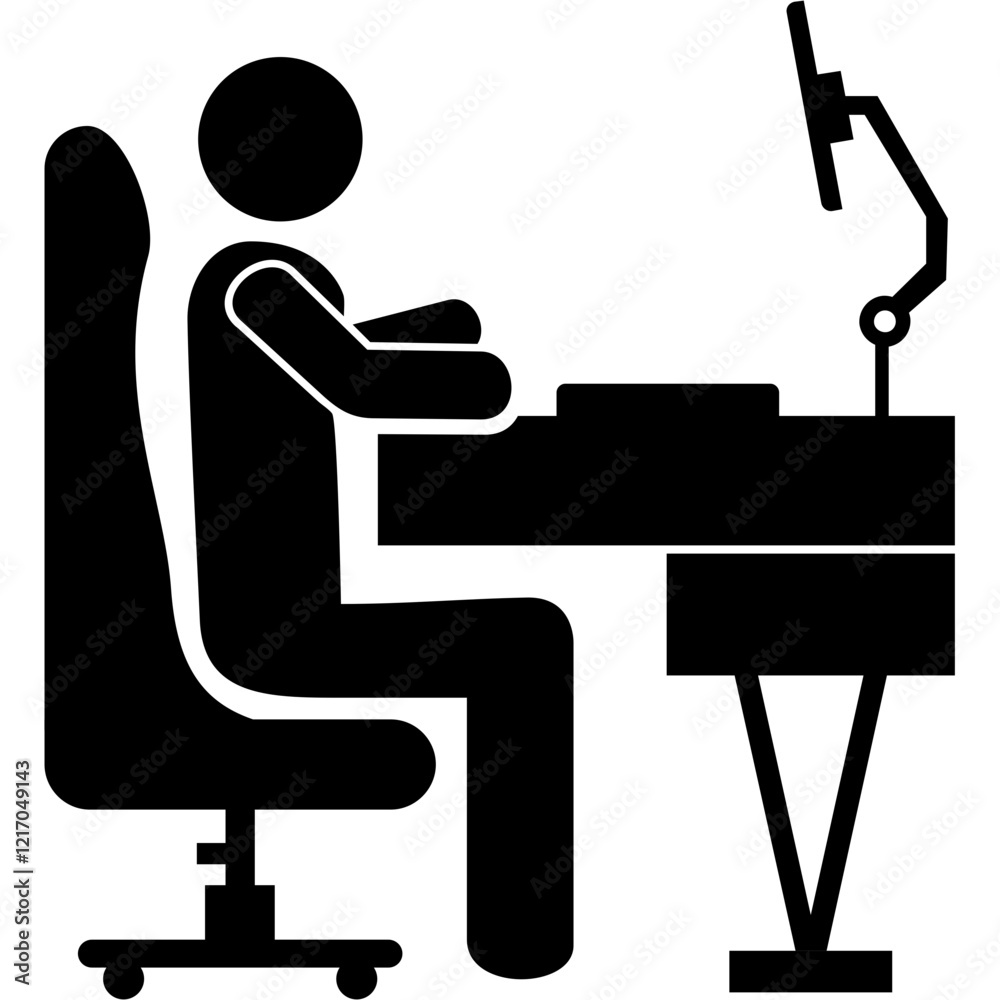 Fototapeta premium Monitor Mount Icon