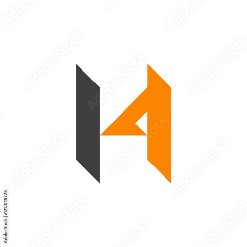 A modern and geometric letter 