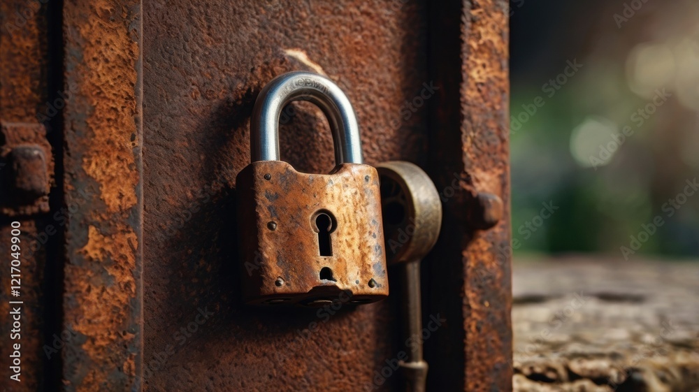 The Intriguing Story Behind an Old, Rusty Padlock: Symbol of Security, History, and Forgotten Secrets on a Weathered The Intriguing Story Behind an Old, Rusty Padlock: Symbol of Security, History, and Forgotten Secrets on a Weathered