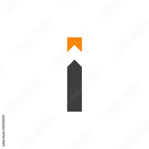 A modern and geometric letter 