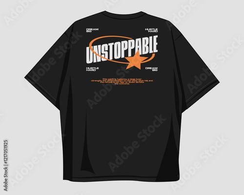 Typography streetwear vector t-shirt design for brand, streetwear clothing design. Minimalist typography, merch design for print. Quotes for apparel design, fashion, clothes. Print on demand