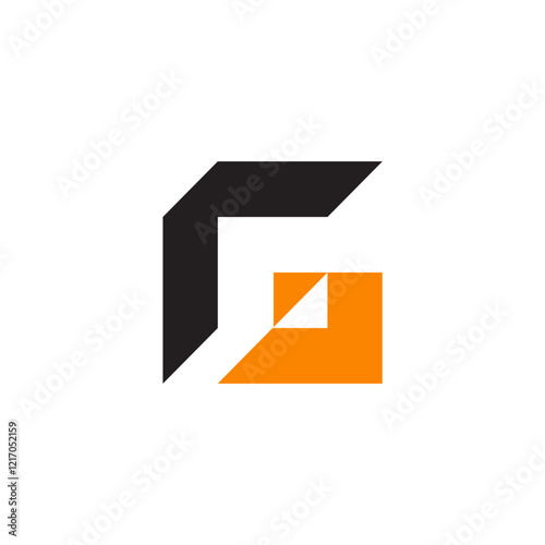 A modern and geometric letter 