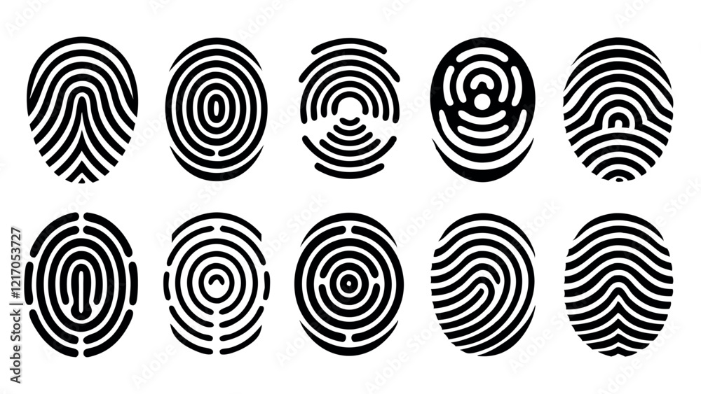 Collection of Diverse Fingerprint Patterns Collection of Diverse Fingerprint Patterns