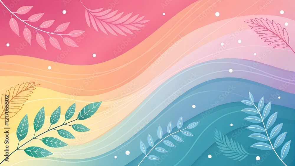 This image presents a vibrant and abstract background with flowing This image presents a vibrant and abstract background with flowing