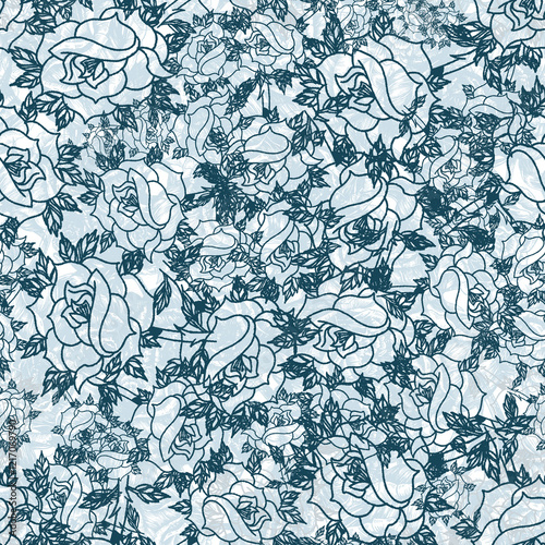 abstract flower seamless patterns