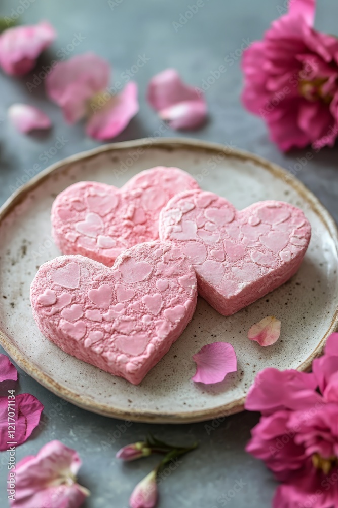 heart shaped soap bombs, Generative AI, heart shaped soap bombs, Generative AI,