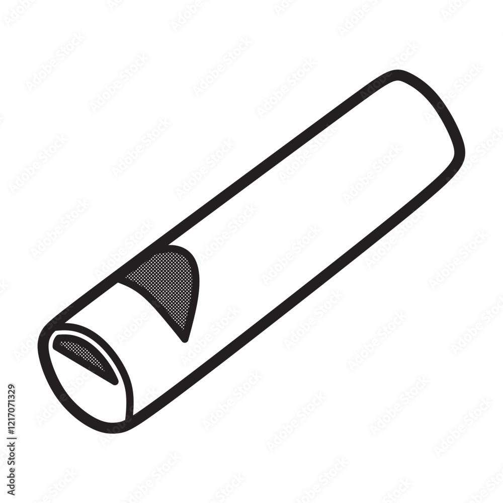 simple tube whistle vector black and white simple tube whistle vector black and white