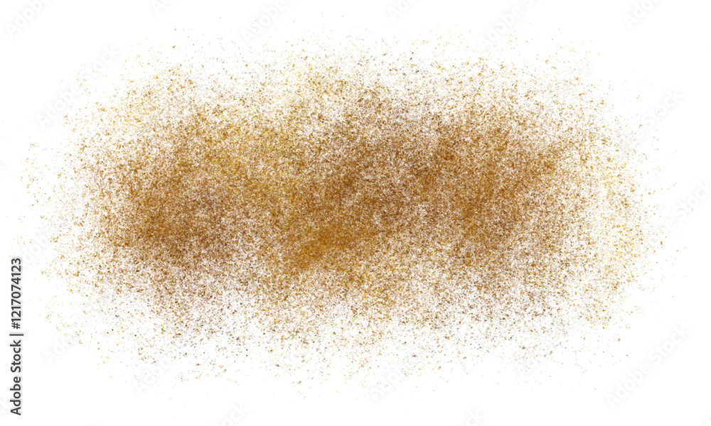 Gold dust explosion on transparent background Gold dust explosion on transparent background
