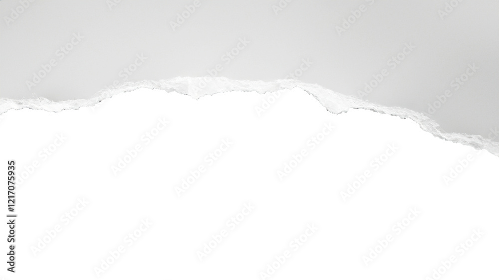 Torn white paper realistic material, transparent background Torn white paper realistic material, transparent background
