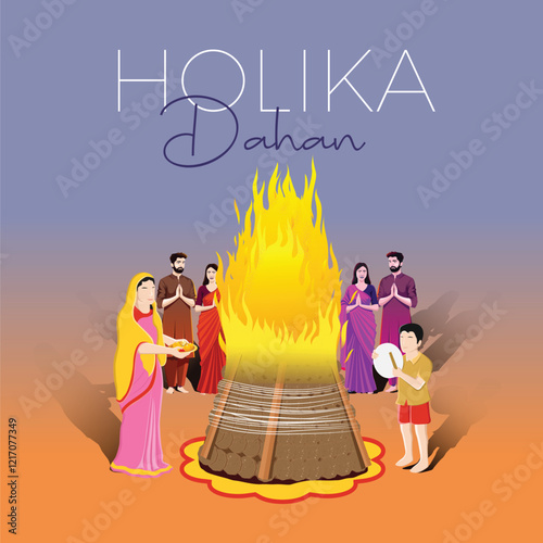 Holika Dayan Creative Vector Graphic Design
