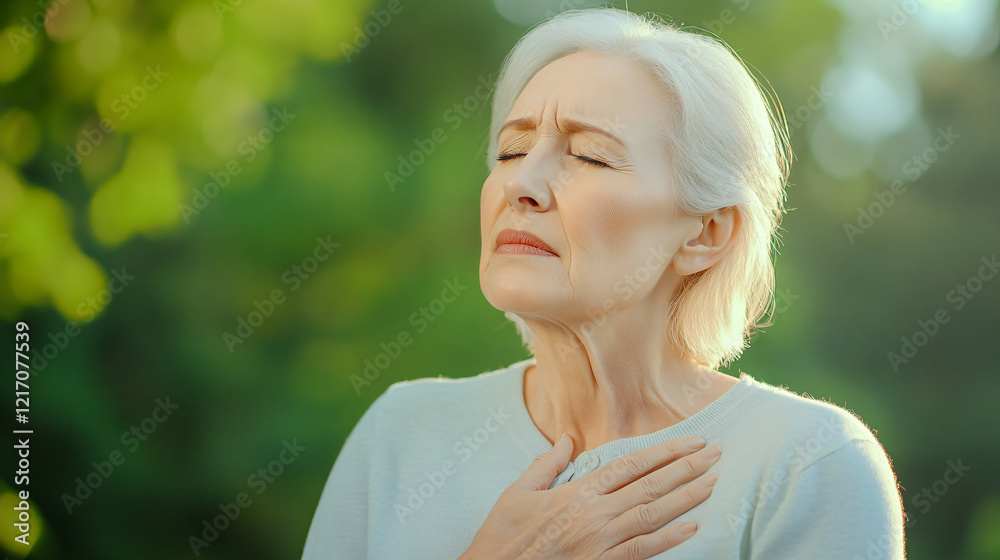 Old white female with chest pain and tightness Old white female with chest pain and tightness