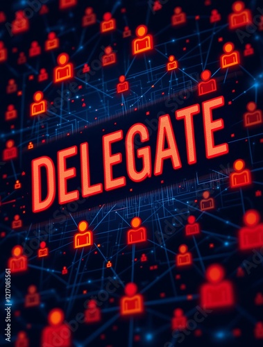 The concept of delegation represented by the word 