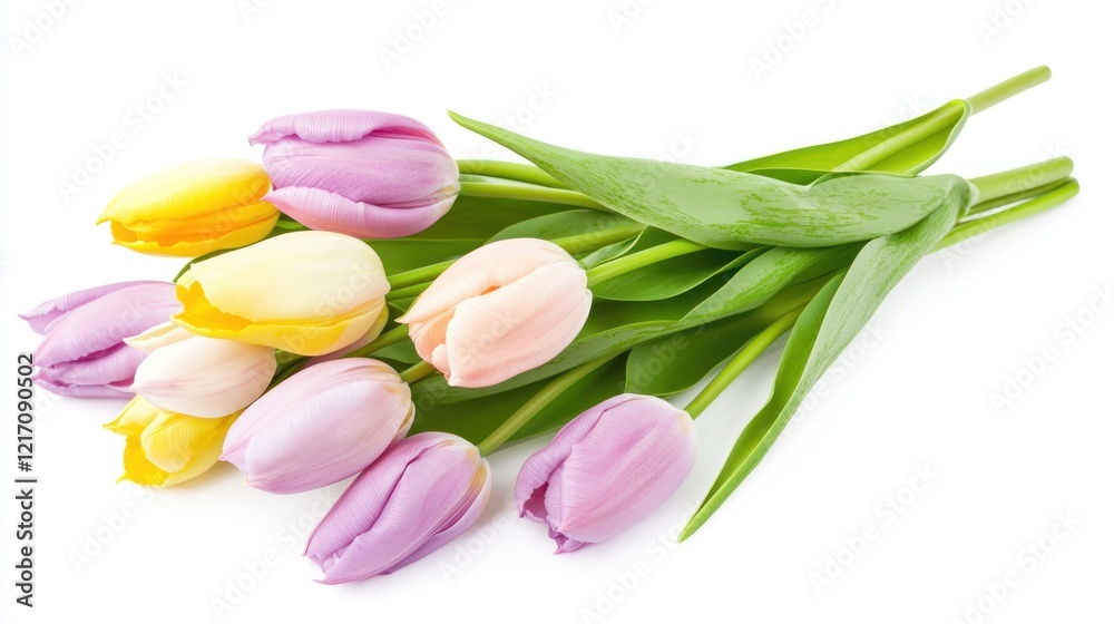 Obraz premium Pastel Tulip Bouquet
