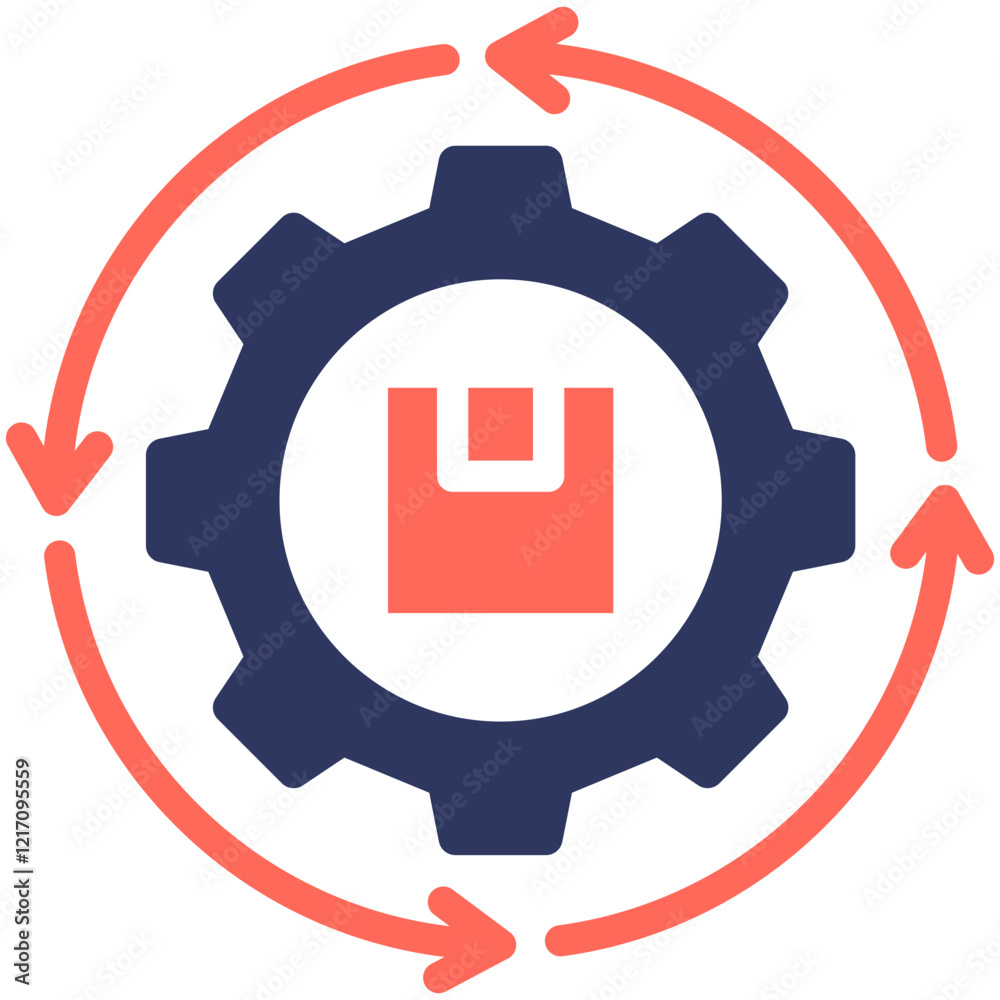 Obraz premium Supply Chain Icon