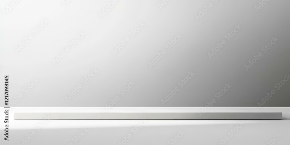 Empty White Modern Product Showcase Empty White Modern Product Showcase