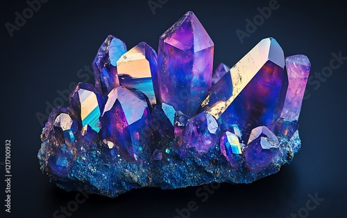 a group of colorful crystals