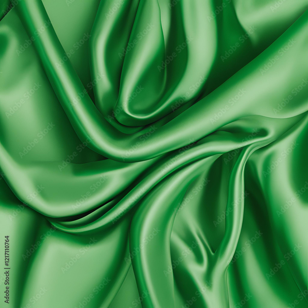 Obraz premium green silk background