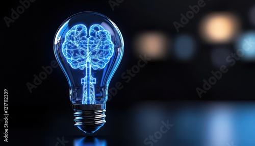 A creative light bulb design representing innovative thinking and ideas. photo