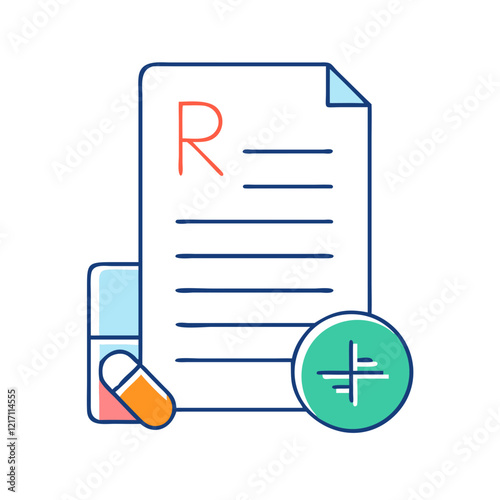 prescription refill icon, prescription refill vector illustration-simple illustration of prescription refill, perfect for prescription refill logos and icons