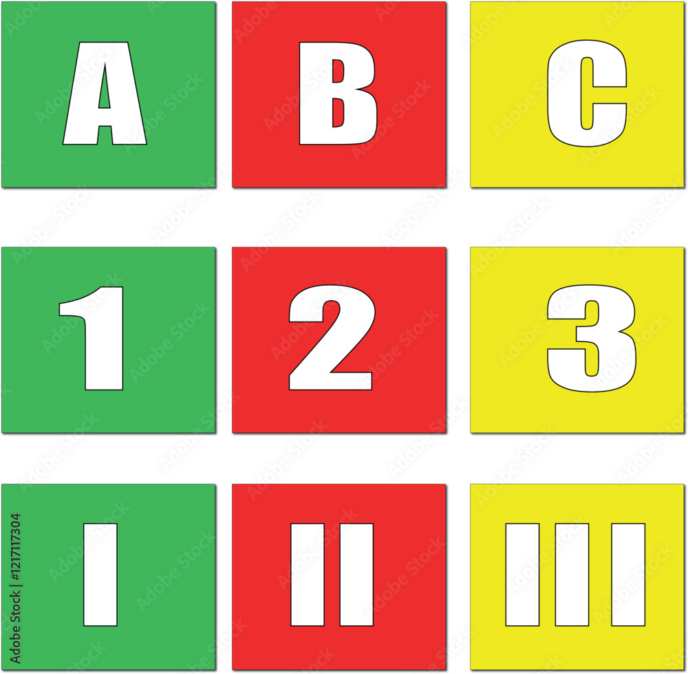 Fototapeta premium ABC primary class Learning