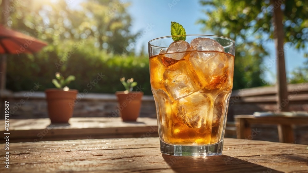 Refreshing Iced Sweet Tea with Lemon on a Sunny Day: A Perfect Outdoor Beverage to Savor in Warm Weather While Enjoying Nature’s Refreshing Iced Sweet Tea with Lemon on a Sunny Day: A Perfect Outdoor Beverage to Savor in Warm Weather While Enjoying Nature’s