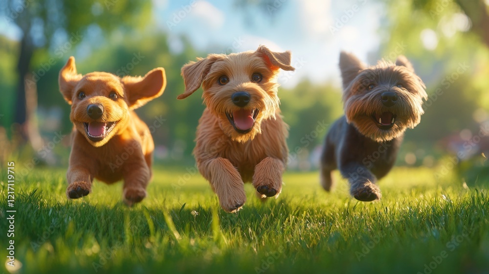 Joyful dogs running park playful happy canine pets dog three dogs running grass park outdoor sunset golden white black fur playful dogs happy dogs Joyful dogs running park playful happy canine pets dog three dogs running grass park outdoor sunset golden white black fur playful dogs happy dogs