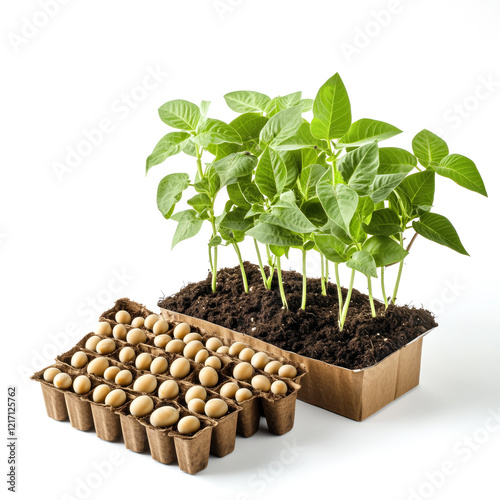 Soybean Farming Kit with Nutrient Soil Pods and Planting Guide photo