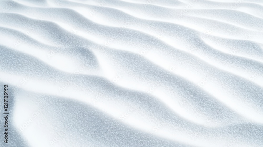 Smooth White Snow Patterns on Winter Landscape with Gentle Curves Smooth White Snow Patterns on Winter Landscape with Gentle Curves