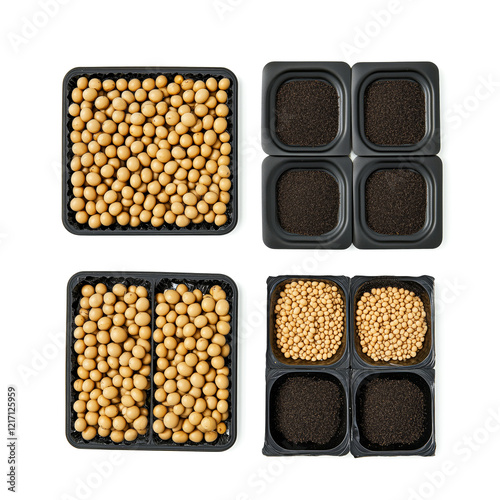 Soybean Growing Kit with Nutrient Soil Pods and Planting Guide photo