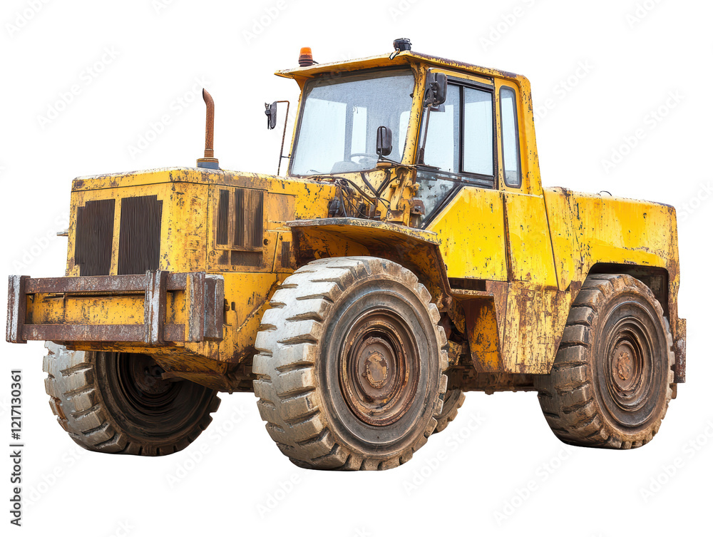Isolated Yellow Construction Loader Isolated Yellow Construction Loader