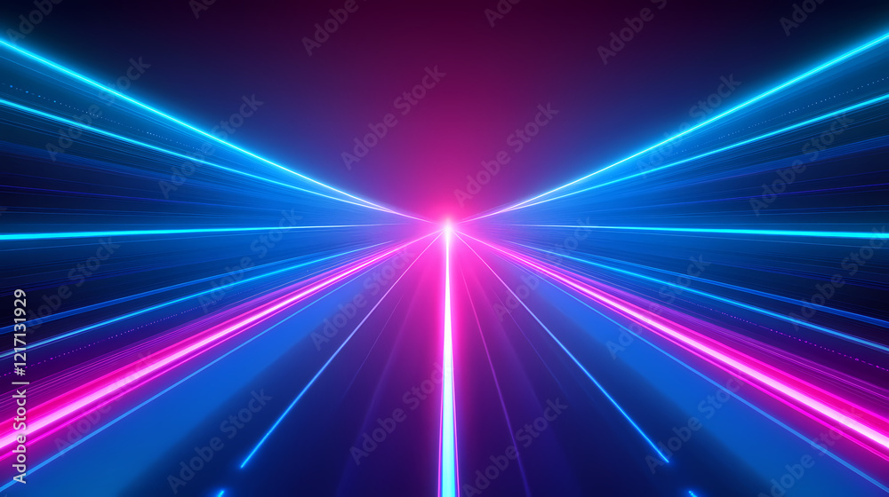 Abstract background with blue and pink neon light rays Abstract background with blue and pink neon light rays