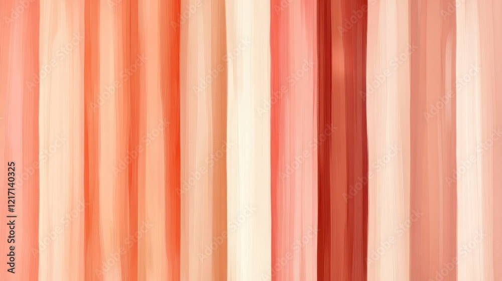 Obraz premium Abstract vertical stripes of peach, orange, and cream colors.