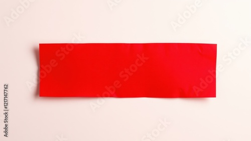 Free Download A vibrant red rectangular piece of paper, isolated on a light background, perfect for design projects or presentations. - GFXLoad