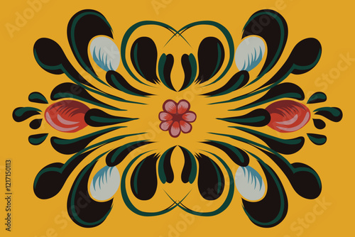 Bangladeshi traditional rickshaw painting style vector design. Rickshaw art vector illustration. abstract art vector illustration. Decorative element vector. Bangladeshi traditional rickshaw painting 