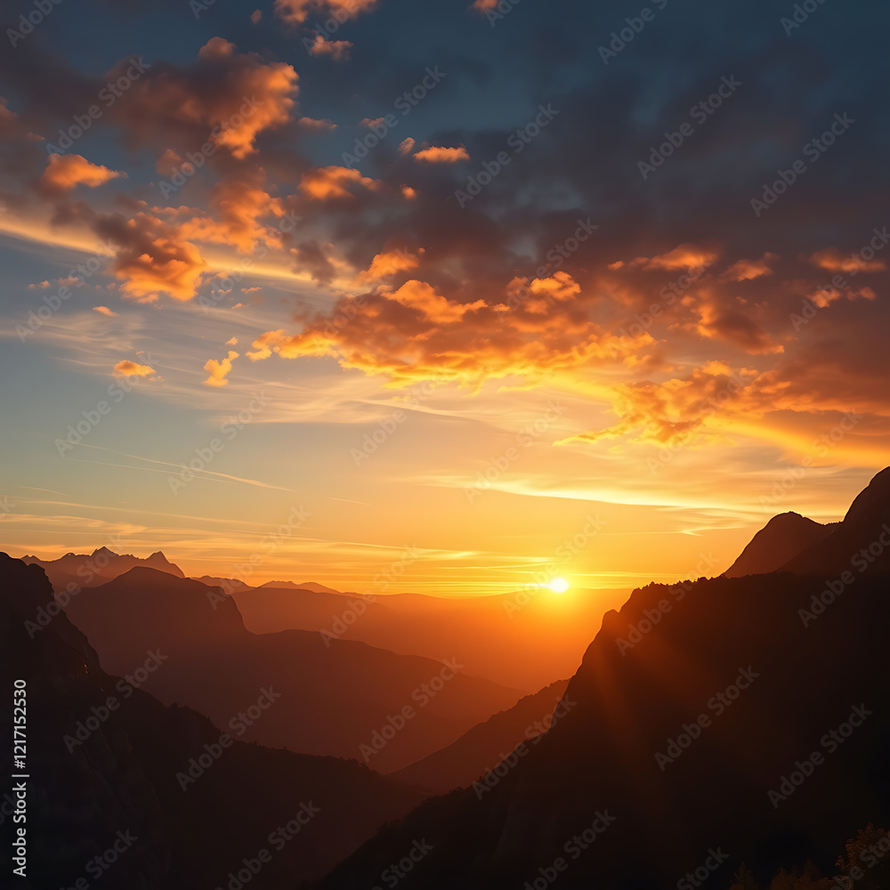 sunset in the mountains sunset in the mountains