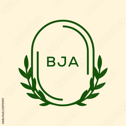 Creative Modern letter BJA  logo photo